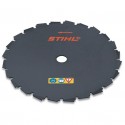 Disco circular com dentes em cinzel