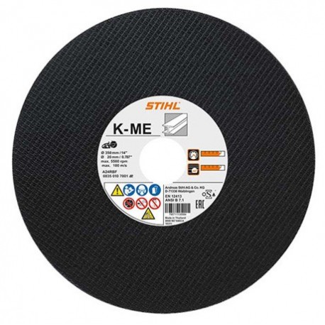 Disco de resina sintética para Aço K-ME Disco de resina sintética para Aço K-ME