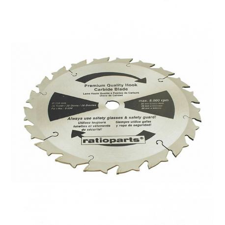 DISCO DIAMANTE RATIOPARTS 20 DENTES - FURO 20 mm -