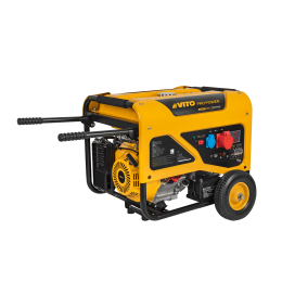 GERADOR 8KVA TRIFÁSICO C/ ARRANQUE ELÉCTRICO, RODAS E PEGA
